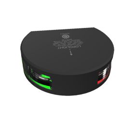 Lopolght Series 201-004 - Starboard &amp; Port Sidelight - 2NM - Vertical Mount - Green/Red - Black Housing