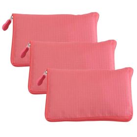 Watermelon Red - 3 Pieces Reusable Grocery Bags Portable Boutique Shopping Bags Supermarket Foldable Tote Bags